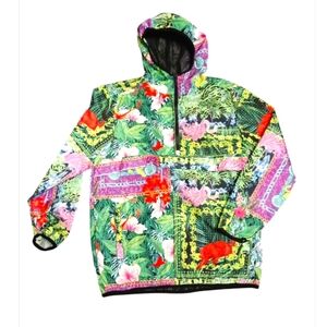 Reason Rain jacket Unisex Jungle Colorful Size L Mesh lined